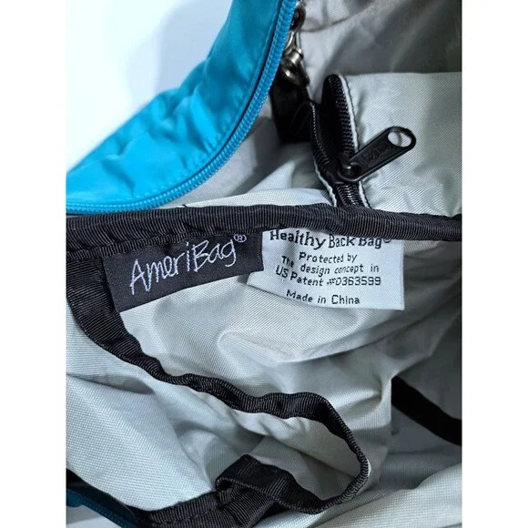 Ameribag Healthy Back Sling Pack Aqua Teal Blue Crossbody Bag Carry - Picture 8 of 9